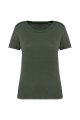 Dames T-shirt Ecologisch verwassen Native Spirit NS316 WASHED ORGANIC KHAKI